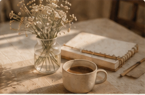 A slow morning routine that sets the tone